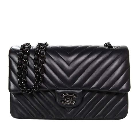 chanel chevron classic flap bag|Chanel classic flap shoulder bag.